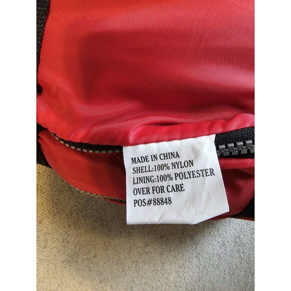 Marlboro Unlimited Vintage Red Sleeping Bag Carrying Bag Plaid Flannel Lined - Picture 3 of 8